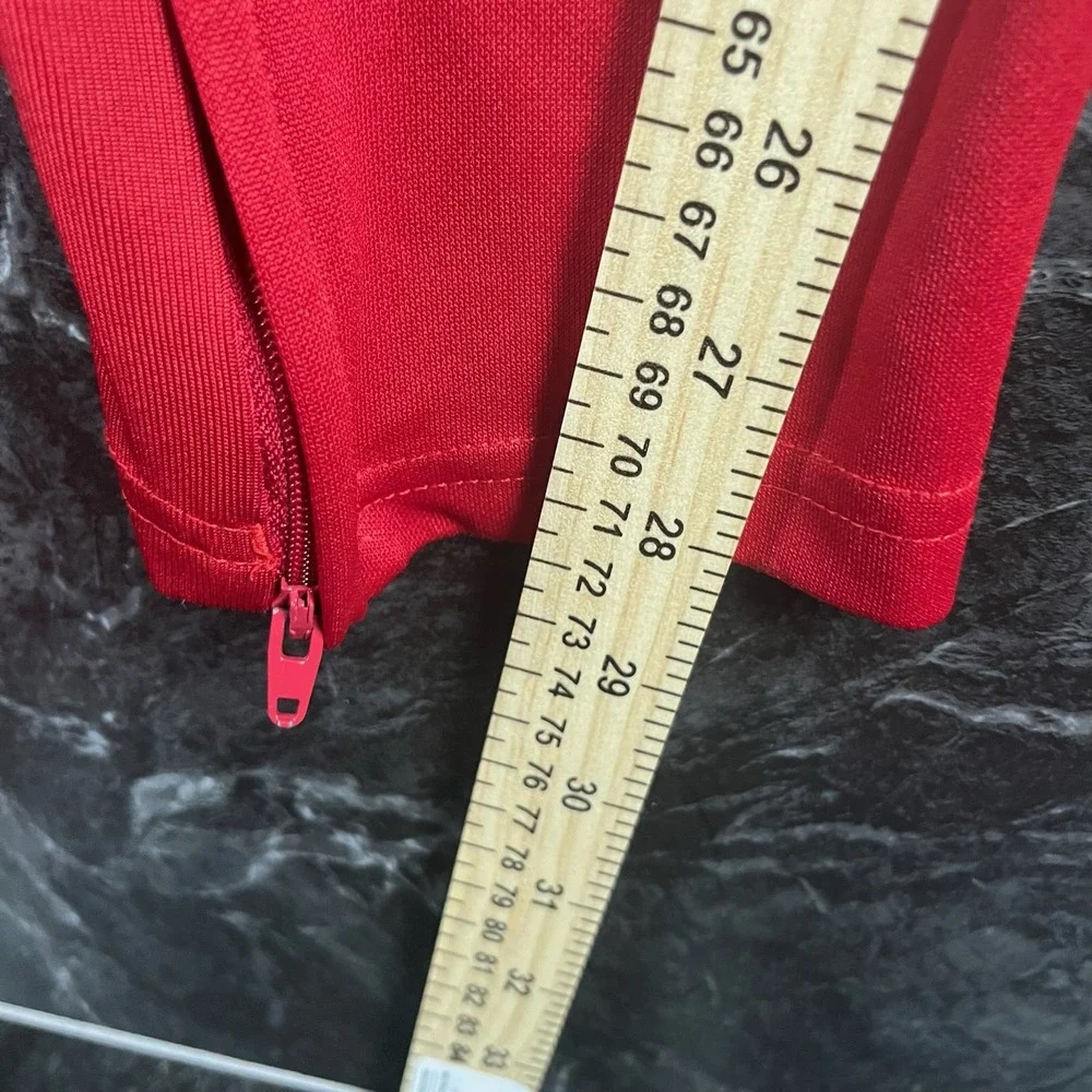 Adidas Men's Red Striped Track Pants Medium